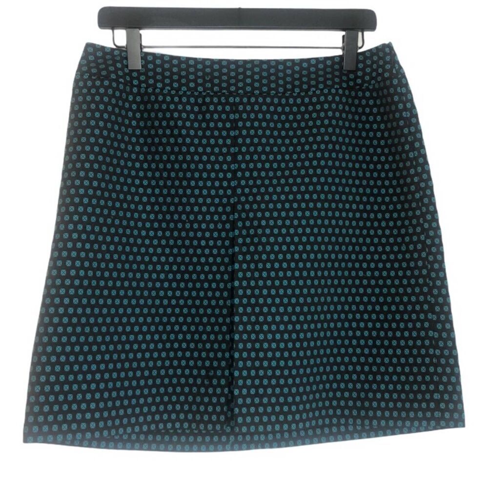 Ann Taylor LOFT Petites Mini Skirt Black and Teal size 8P